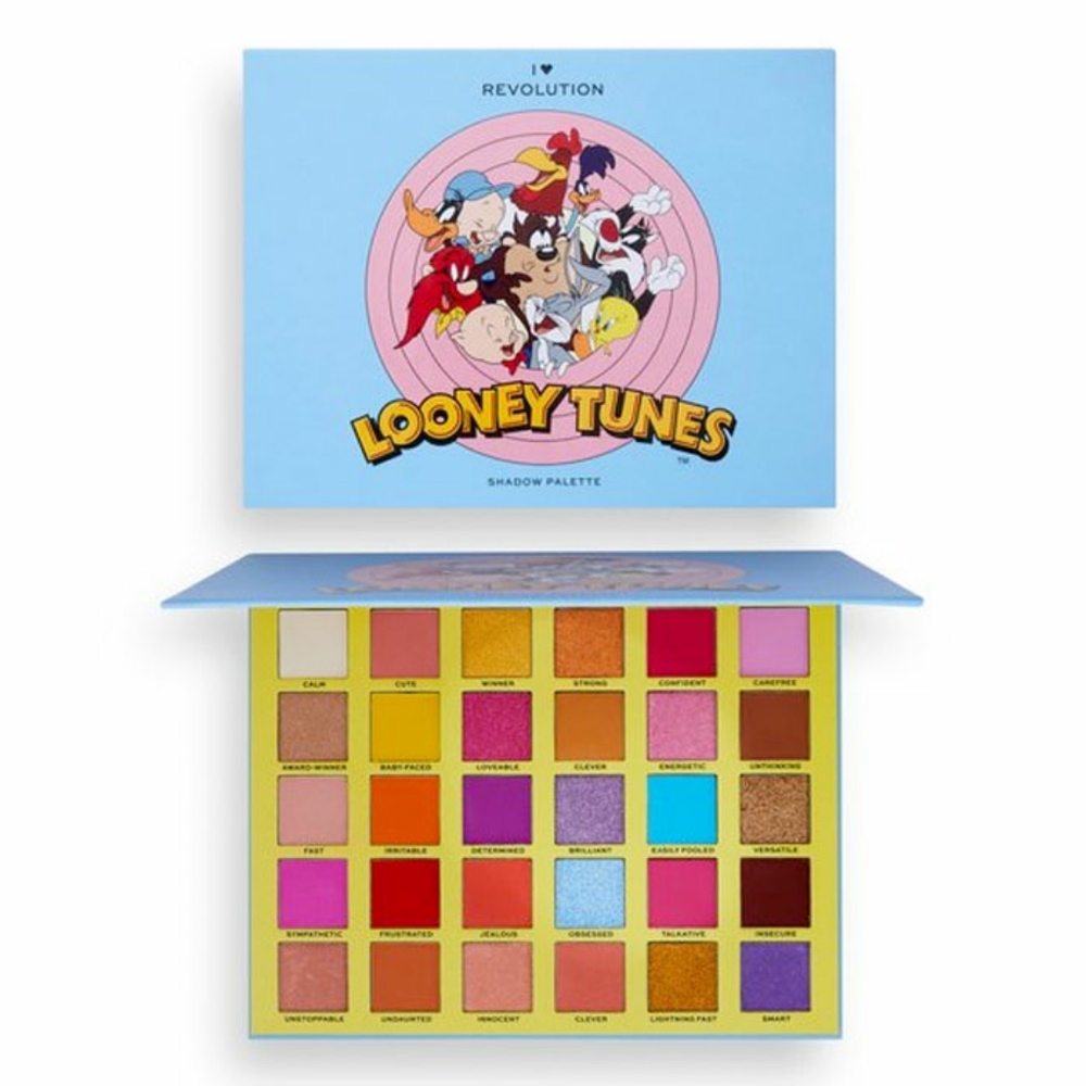 I Heart Revolution Looney Tunes Shadow Palette - 30 Eye Shadow Colors - Picture 4 of 13